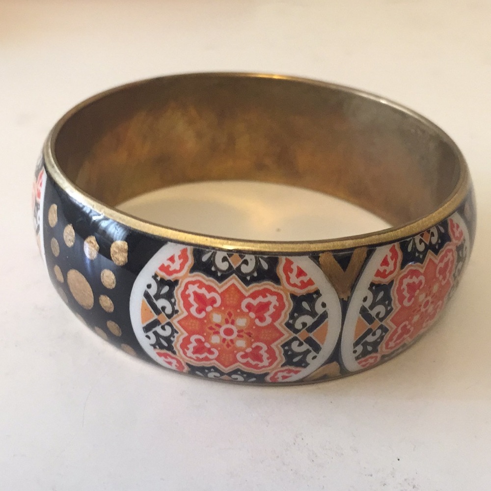 Unique print bangle bracelet